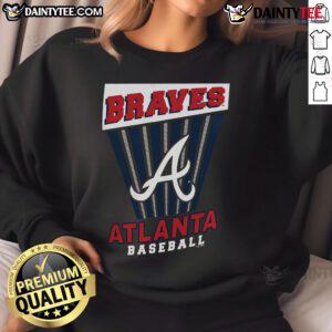 Good Atlanta Braves baseball starter sweatshirt featuring team logo and vibrant colors, perfect for fans and chilly days.