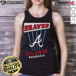 Good Atlanta Braves Baseball Starter Tank Top in red, featuring team logo and comfortable fit for fans and athletes.