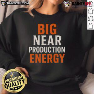 Good Big Near Production Energy Sweatshirt in vibrant color, perfect for casual wear and showcasing sustainable fashion.