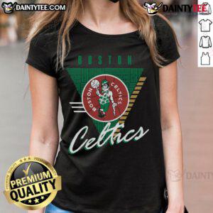 Good Boston Celtics Final Seconds Ladies Tee featuring vibrant team colors and a stylish design for passionate fans.