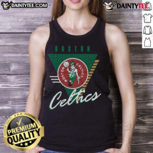 Boston Celtics Final Seconds tank top featuring vibrant team colors and logo, perfect for fans and game day attire.