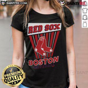 Good Boston Red Sox baseball starter ladies tee in stylish design, perfect for female fans supporting their team.