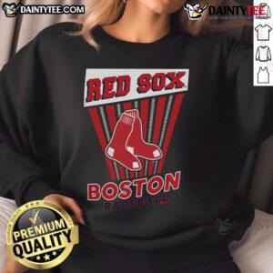 Good Boston Red Sox baseball starter sweatshirt in team colors, perfect for fans and casual wear.