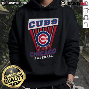 Good Chicago Cubs baseball starter hoodie in navy blue, showcasing team logo and stylish design for fans.