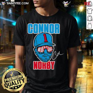 Good Connor Norby Bleeping T-Shirt featuring a vibrant design and bold lettering, perfect for fans and casual wear.