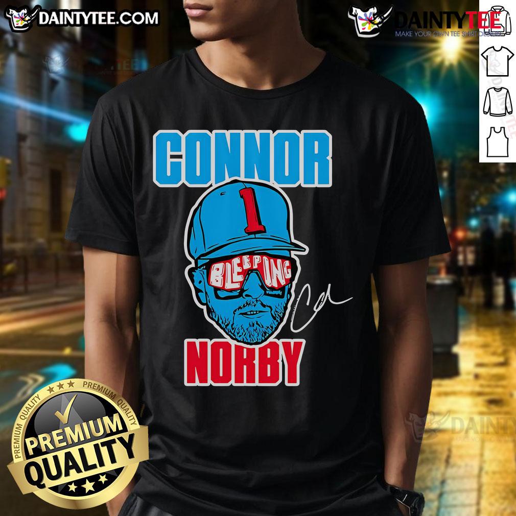 Good Connor Norby Bleeping T-Shirt featuring a vibrant design and bold lettering, perfect for fans and casual wear.