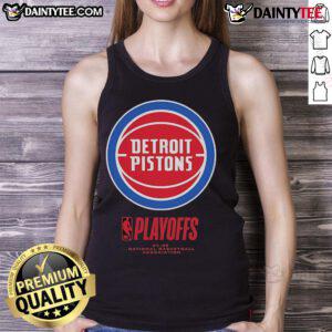 Good Detroit Pistons 2025 NBA Playoffs Alley Oop Tank Top featuring vibrant team colors and bold graphics.