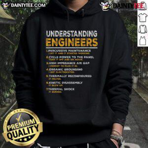 Funny mechanical engineering hoodie featuring clever graphics and text, perfect for engineers and enthusiasts.