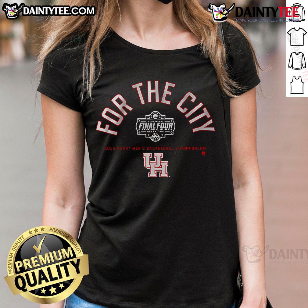 Good Houston Basketball For The City Final Four Ladies Tee featuring vibrant graphics and stylish design for fans.