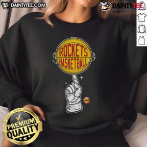 Good Houston Rockets Hardwood Classics Finger Spin Sweatshirt, featuring vibrant team colors and iconic design for fans.