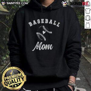 Good Proud Baseball Mom Hoodie in navy blue, showcasing a stylish design perfect for supportive baseball moms.