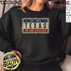 Alt Text: Good Texas Retro Vintage Classic Sweatshirt in soft fabric featuring a retro design and vibrant colors.