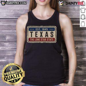 Good Texas Retro Vintage Classic Tank Top featuring bold graphics and a relaxed fit, perfect for casual summer wear.