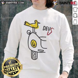Alt Text: Happy Deus Specter Rare Birds Sweatshirt featuring colorful bird designs, perfect for casual and stylish wear.