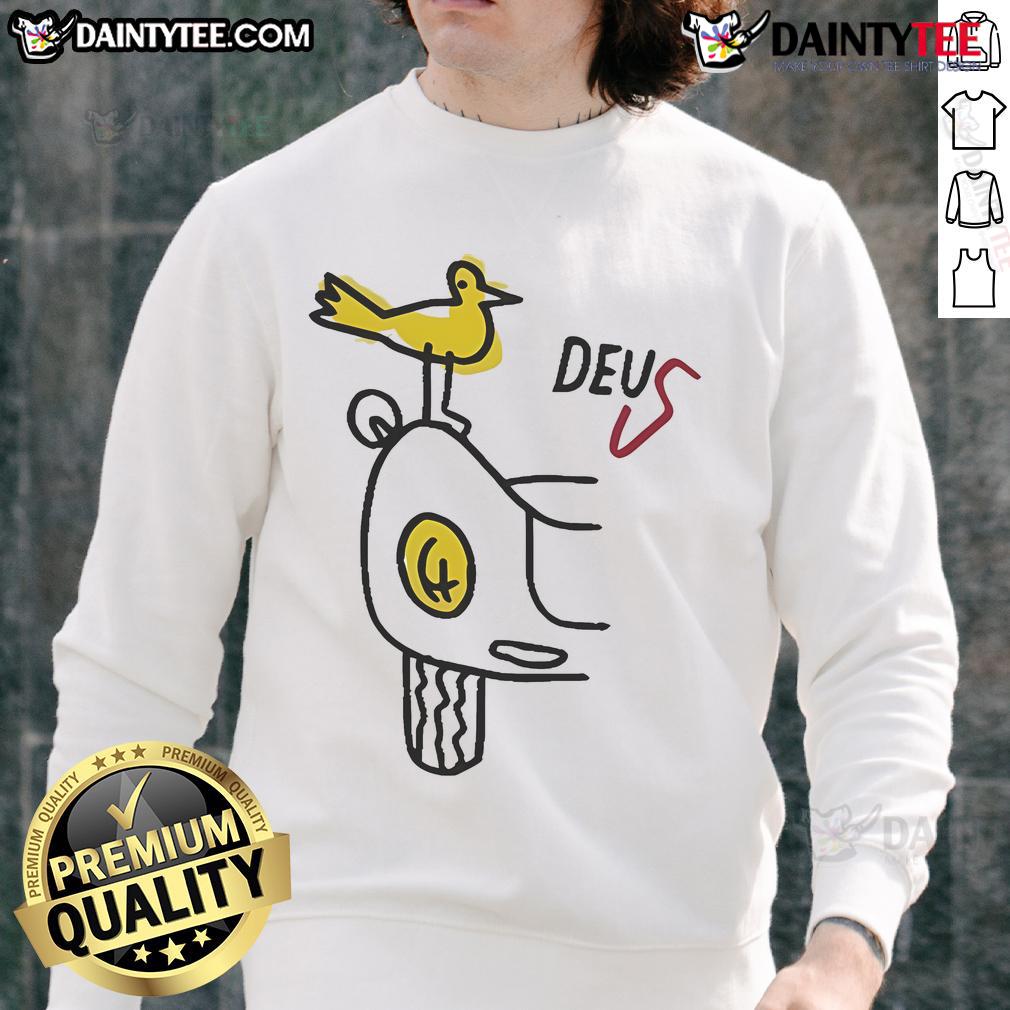 Alt Text: Happy Deus Specter Rare Birds Sweatshirt featuring colorful bird designs, perfect for casual and stylish wear.