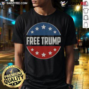 Alt Text: Hot Free Trump Supporters Pro Trump Take Our Nation Back Republican T-Shirt in bold red with patriotic graphics.