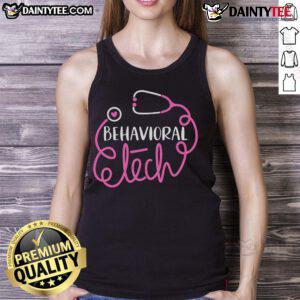 Nice Behavioral Tech Mental Health Tech tank top in a vibrant design, promoting positive mental health awareness and style.