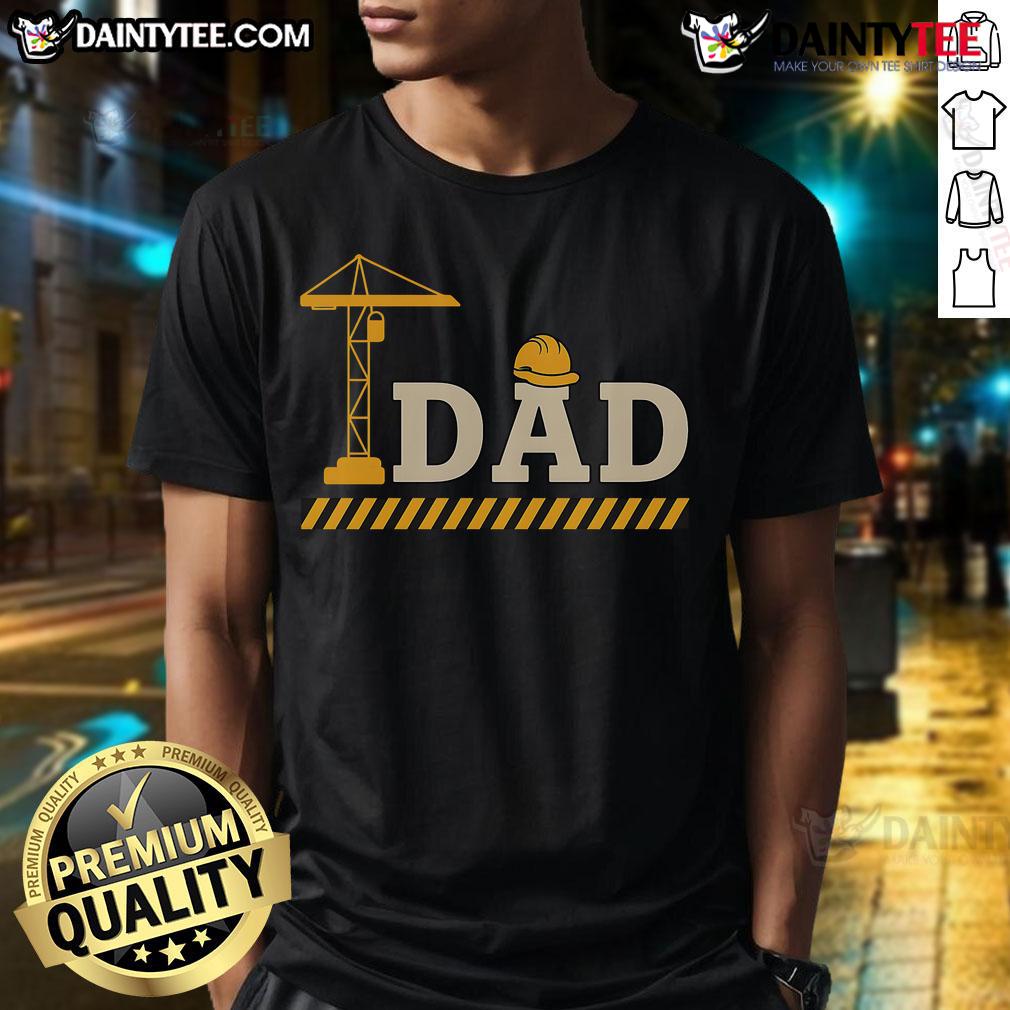 Alt Text: Awesome Construction Dad Father's Day T-Shirt featuring tools and a heart, perfect gift for dads who love building.