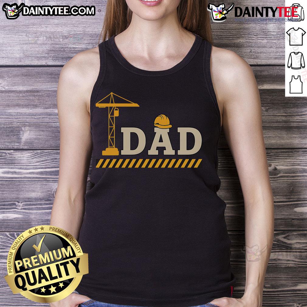 Awesome Construction Dad Father's Day tank top featuring bold text and a stylish design for construction-loving dads.