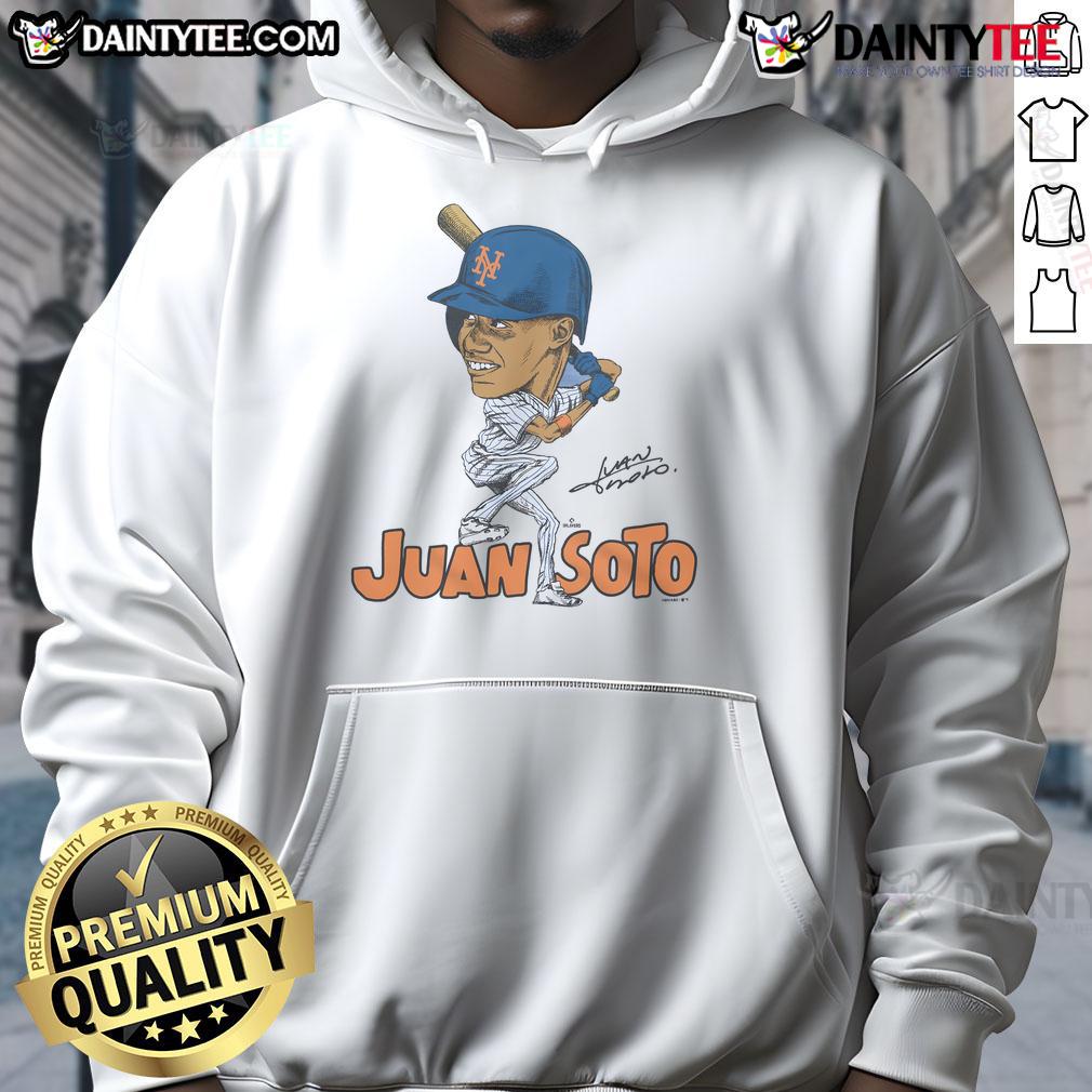 Alt Text: Awesome Mets Juan Soto Signature Hoodie featuring bold graphics and a stylish design for baseball fans.