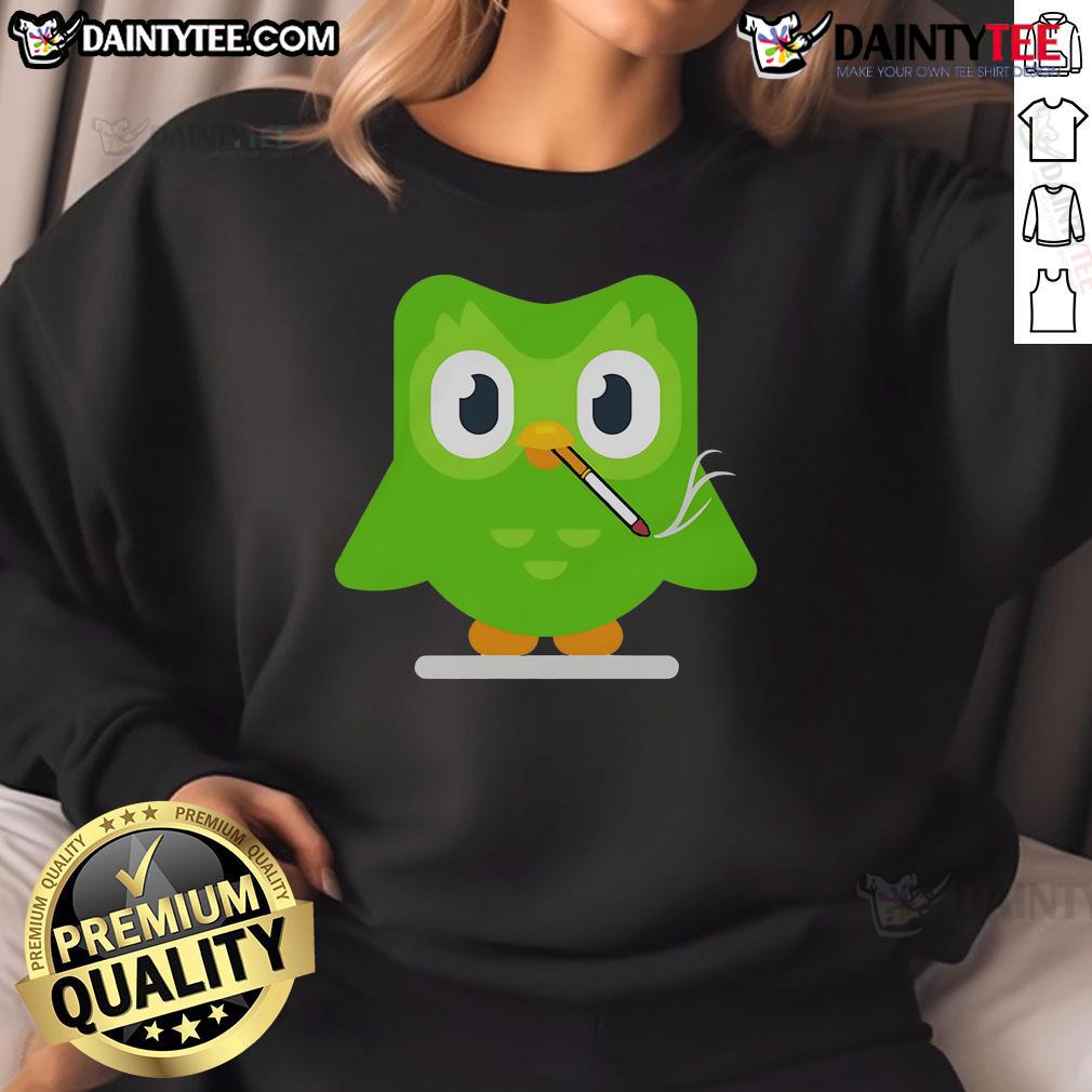 Funny duo language graphic on a cozy sweatshirt, perfect for casual wear and showcasing humor in style.