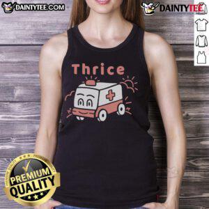 Funny Thrice Ambulance Tank Top featuring a humorous design, perfect for casual wear and showcasing your unique style.