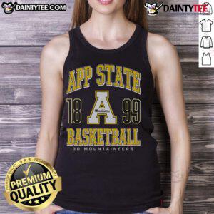 Good Appalachian State Mountaineers basketball tank top featuring team colors and logo, perfect for fans and athletes.