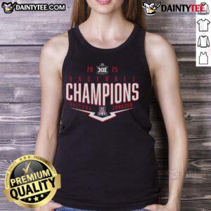 Arizona Wildcats 2025 Big 12 Baseball Conference Tournament Champions tank top showcasing team pride and playoff spirit.