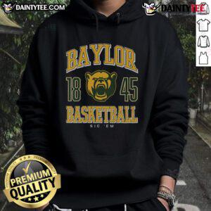Good Baylor Bears basketball hoodie featuring team colors and logo, perfect for fans and warm-ups.