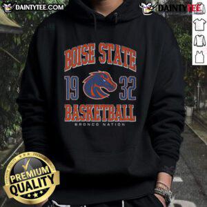 Good Boise State Broncos basketball hoodie featuring team colors and logo, perfect for fans and game day attire.