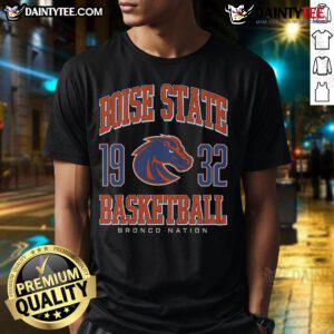 Good Boise State Broncos Basketball T-Shirt featuring team colors and logo, perfect for fans and game day attire.