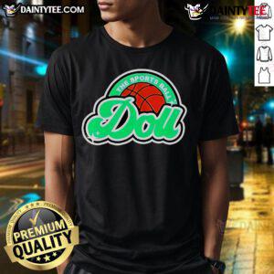 Good Casual Doll and Ball Design T-Shirt featuring a colorful graphic print, perfect for stylish everyday wear.