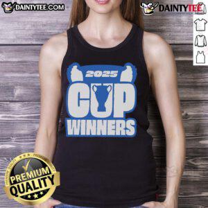 Limited edition Good Club Brugge KV 2025 Cup Winners tank top featuring vibrant design and team logo.