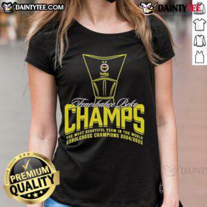 Good Fenerbahce 24-25 Basketball Championship Ladies Tee featuring vibrant team colors and stylish design for fans.