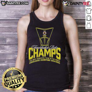 Good Fenerbahce 24/25 Basketball Championship tank top featuring vibrant team colors and logo for fans and athletes.