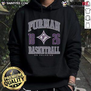 Good Furman Paladins basketball hoodie in purple and white, perfect for fans supporting their team in style.