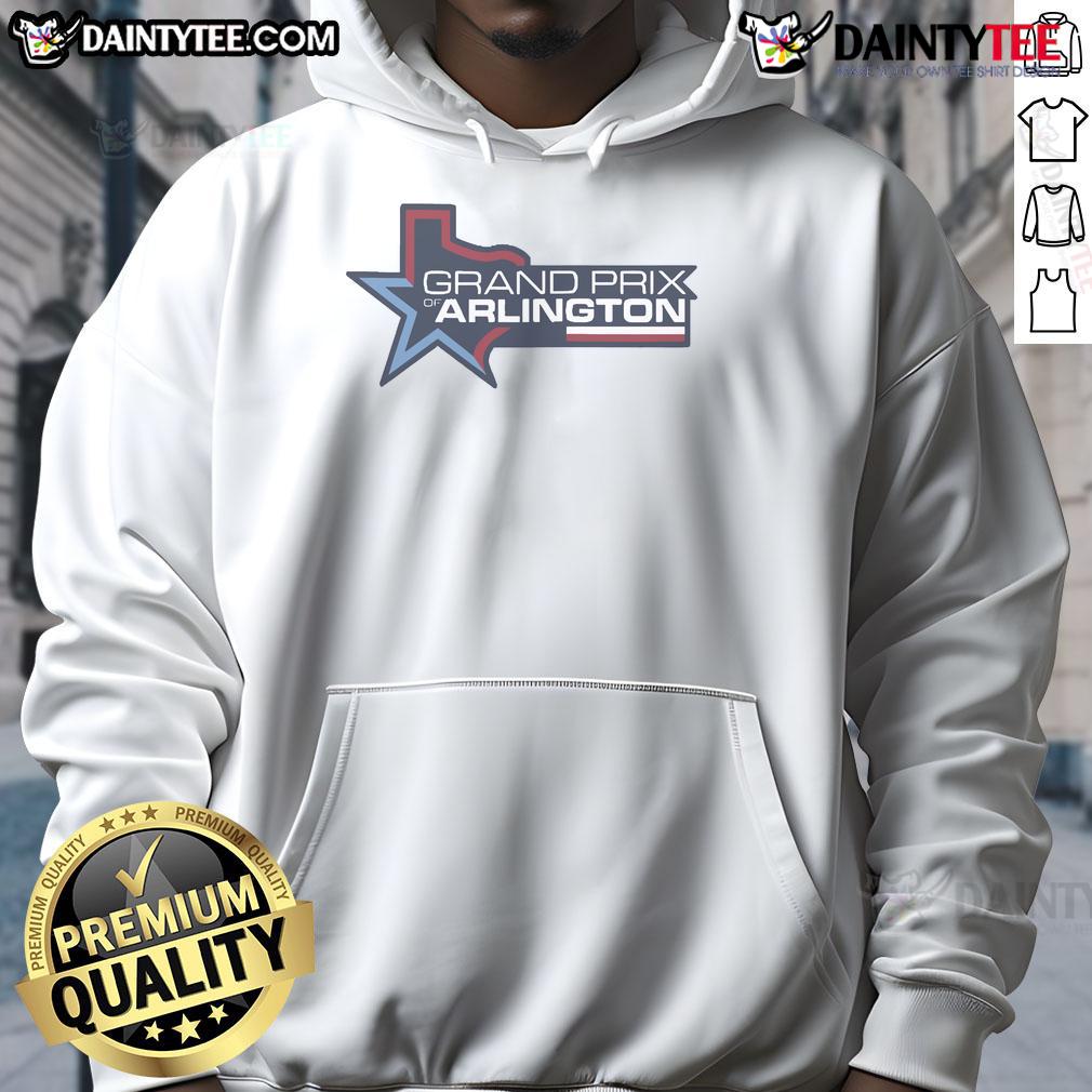 Good Grand Prix of Arlington Texas hoodie showcasing vibrant design, perfect for racing fans and event enthusiasts.