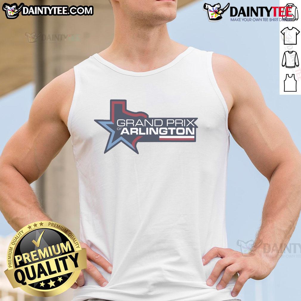 Good Grand Prix of Arlington Texas tank top featuring vibrant design and racing graphics, perfect for motorsport fans.
