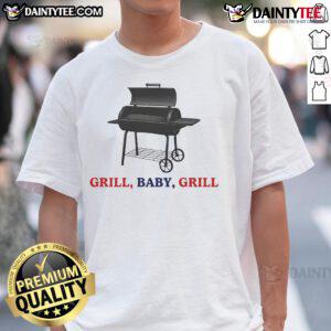 Good Grill Baby Grill T-Shirt featuring a playful design for BBQ lovers, perfect for summer cookouts and grilling enthusiasts.
