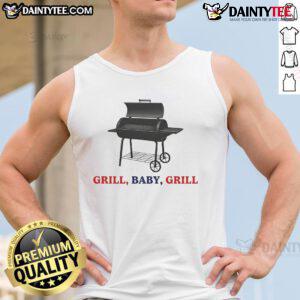 Good Grill Baby Grill tank top featuring a fun barbecue design, perfect for summer cookouts and grilling enthusiasts.