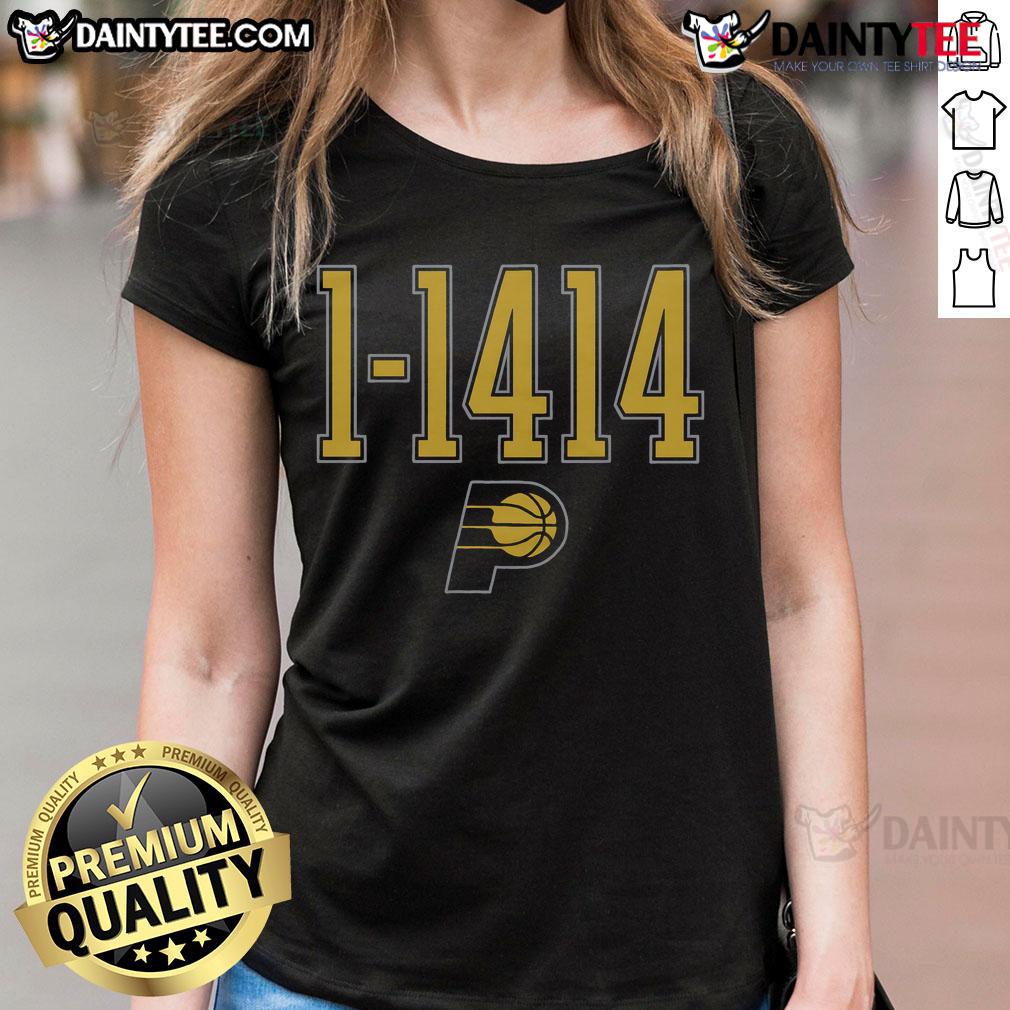 Good Indiana Pacers Ladies Tee featuring vibrant team colors and logo, perfect for fans showing their support.