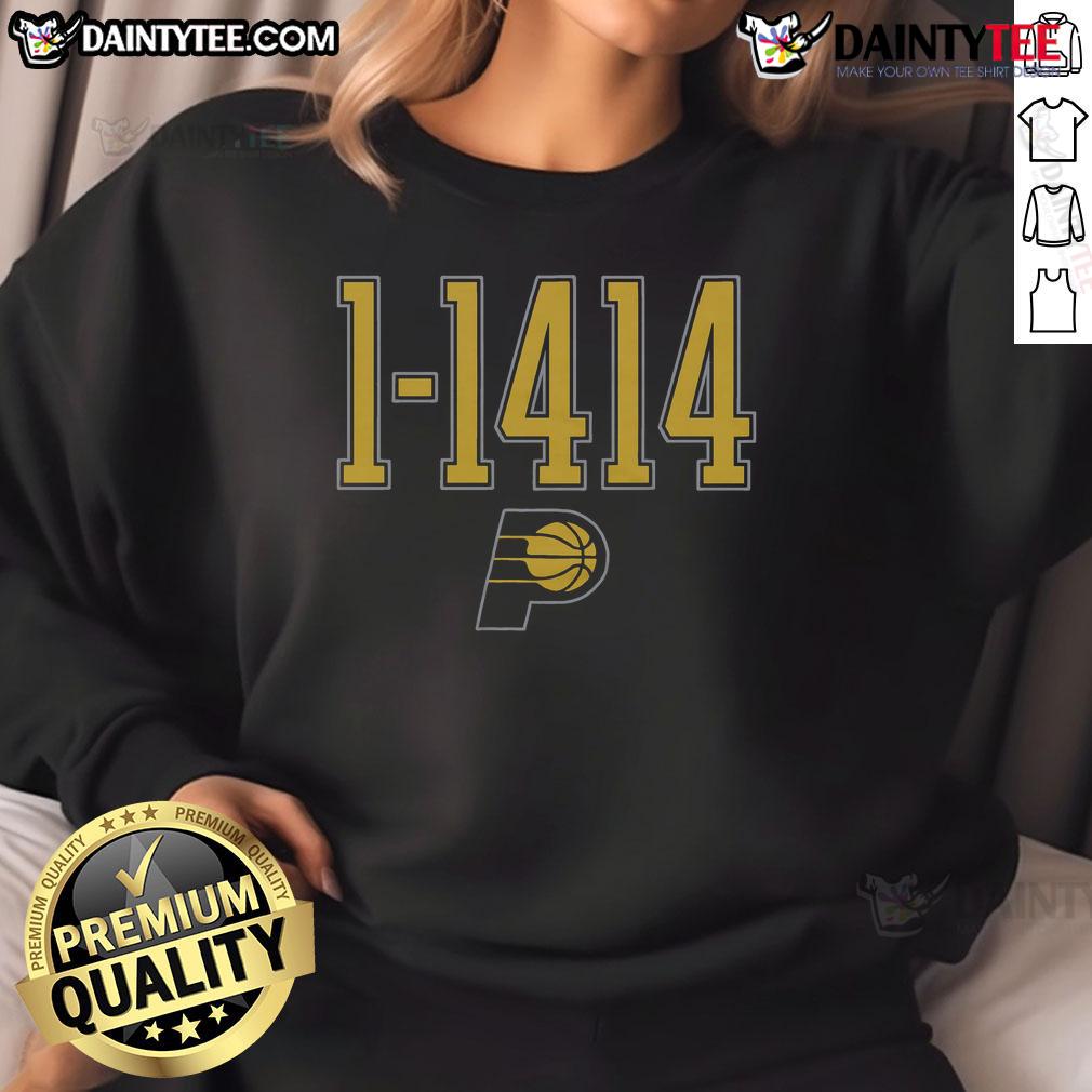 Good Indiana Pacers 1 1414 sweatshirt featuring team colors and logo, perfect for fans showing support on game day.