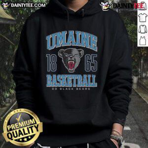 Good Maine Black Bears basketball hoodie featuring vibrant team colors and logo, perfect for fans and casual wear.