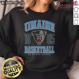 Alt Text: Cozy Good Maine Black Bears basketball sweatshirt featuring the team logo, perfect for fans and casual wear.