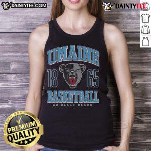 Good Maine Black Bears basketball tank top featuring team colors and logo, perfect for fans and athletes.