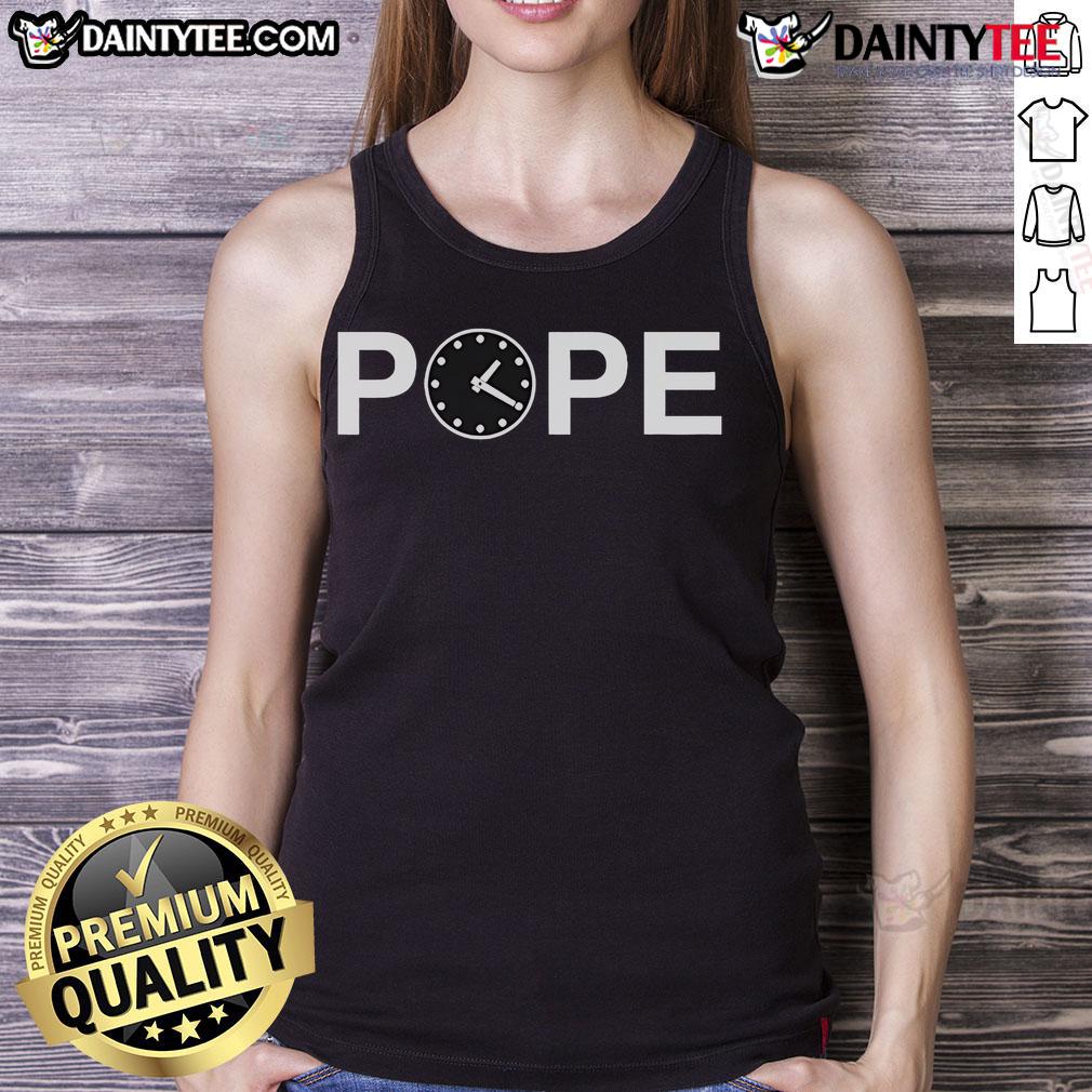 Good Pope Leo XIV Clock tank top featuring a vibrant graphic design celebrating Pope Leo XIV's legacy.