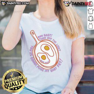 Good Remi Wolf Ooh Baby Turn Off The Light Ladies Tee featuring vibrant design and playful text for music lovers.