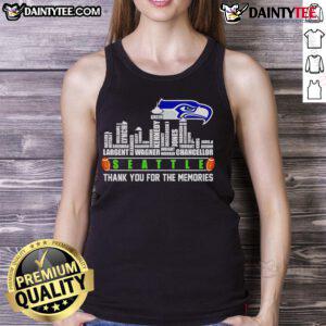 Good Skyline Seattle Thank You For The Memories tank top featuring a vibrant Seattle skyline design.