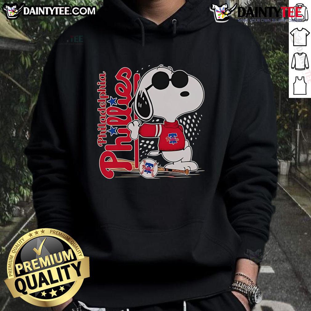 Good Snoopy Cool Philadelphia Phillies baseball hoodie featuring a playful Snoopy design, perfect for fans and casual wear.