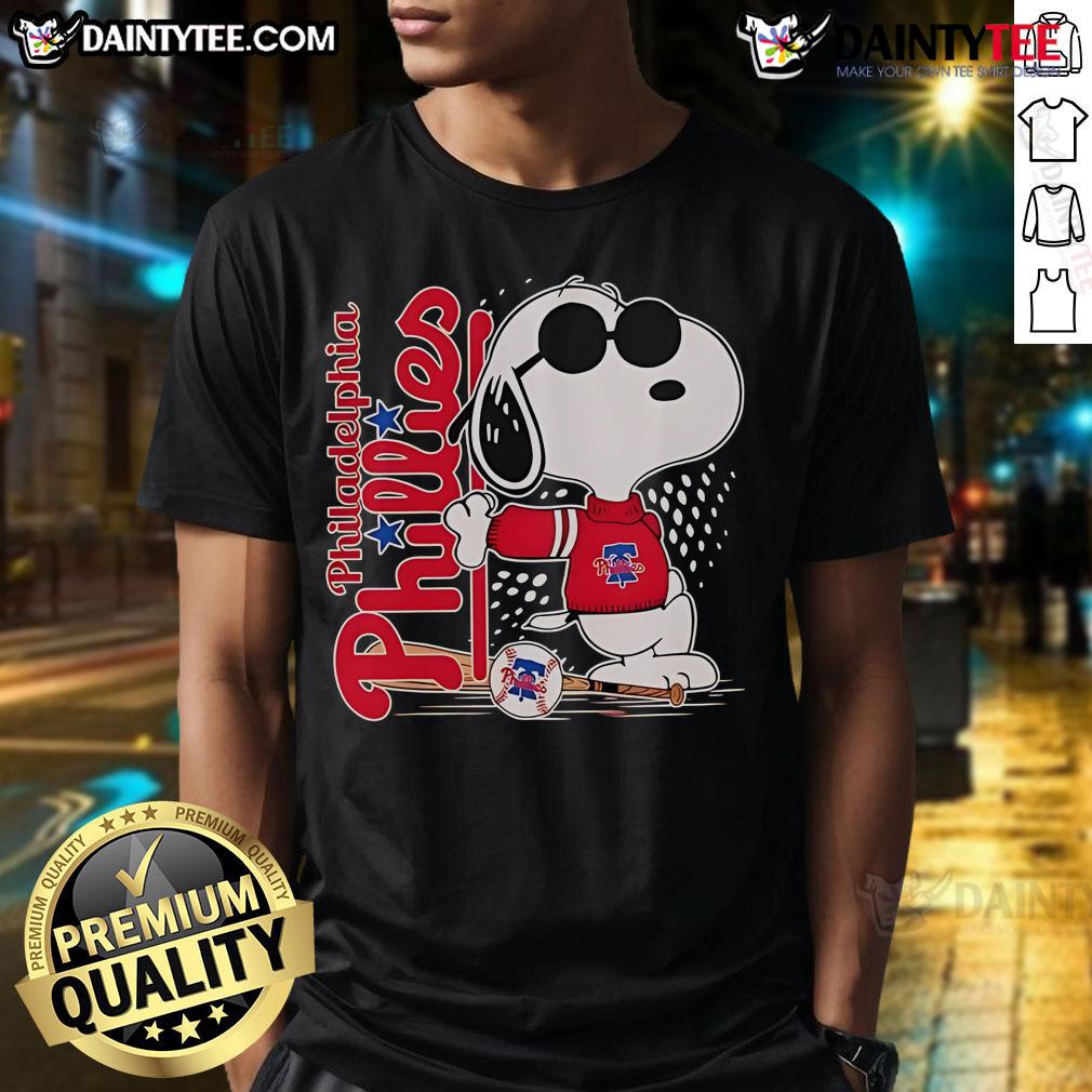 Good Snoopy Cool Philadelphia Phillies Baseball T-Shirt featuring a playful Snoopy graphic and team colors.